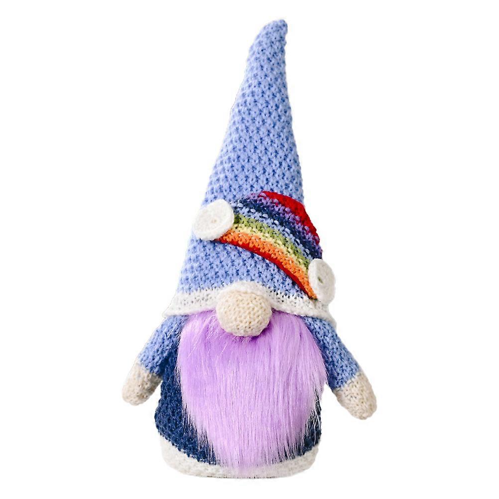 Unique Knitted Faceless Doll Ornaments For Kids Home Office Decor This 26X10Cm Violet Design 1Pack