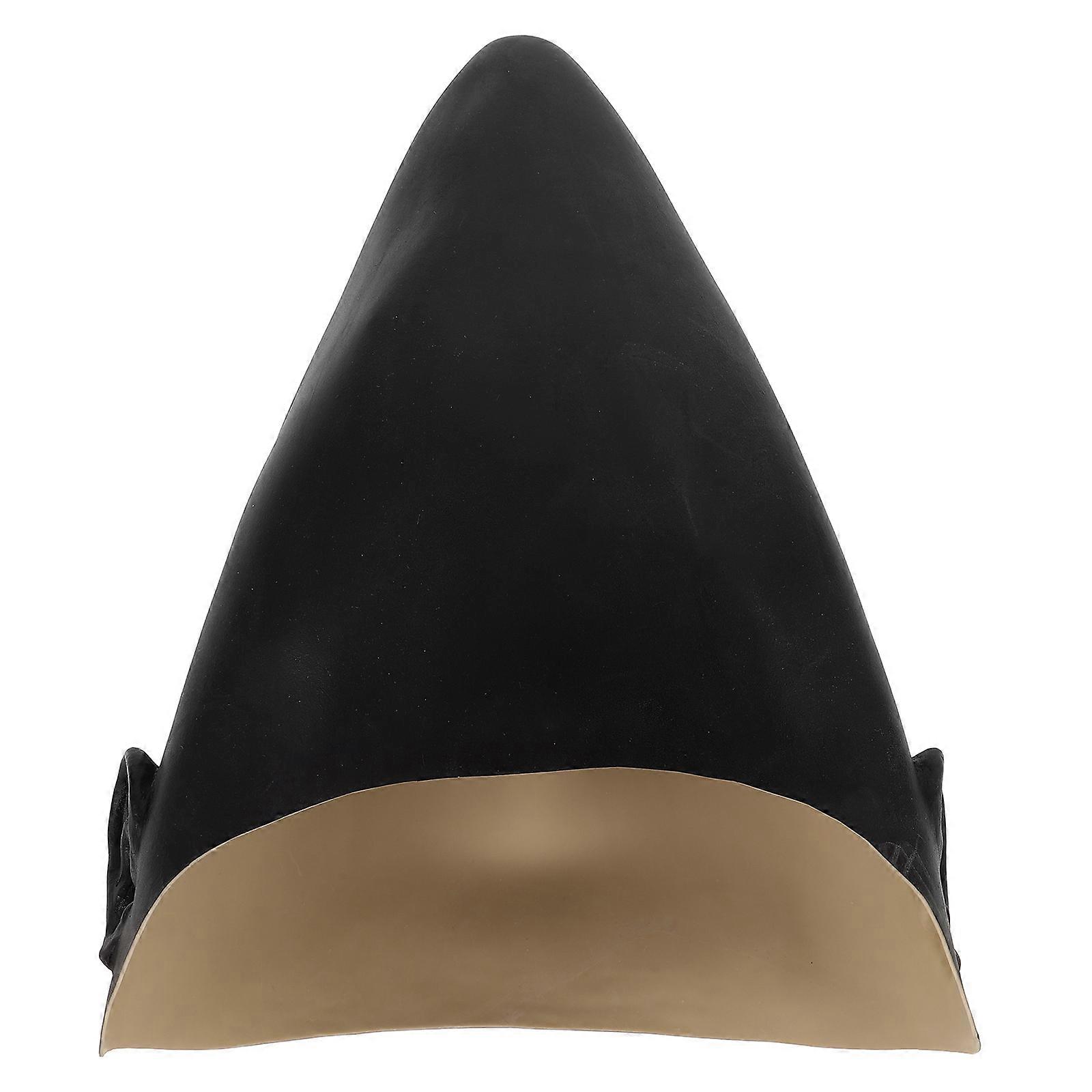 Realistic Black Latex Bald Cap for Adult Cosplay and Halloween Makeup – Detailed Finish Professional Accessory for Costume Parties and Role Play