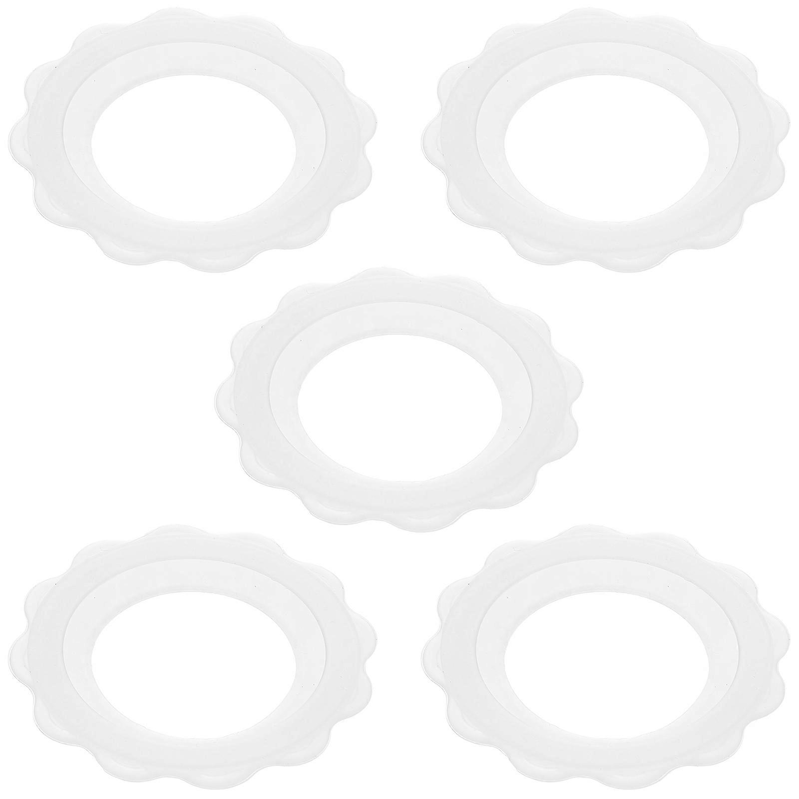 5pcs Silicone Breast Cup Rings, Sweat Resistant & Non Slip, Comfortable Nursing Covers for Breastfeeding Mothers, Summer Use