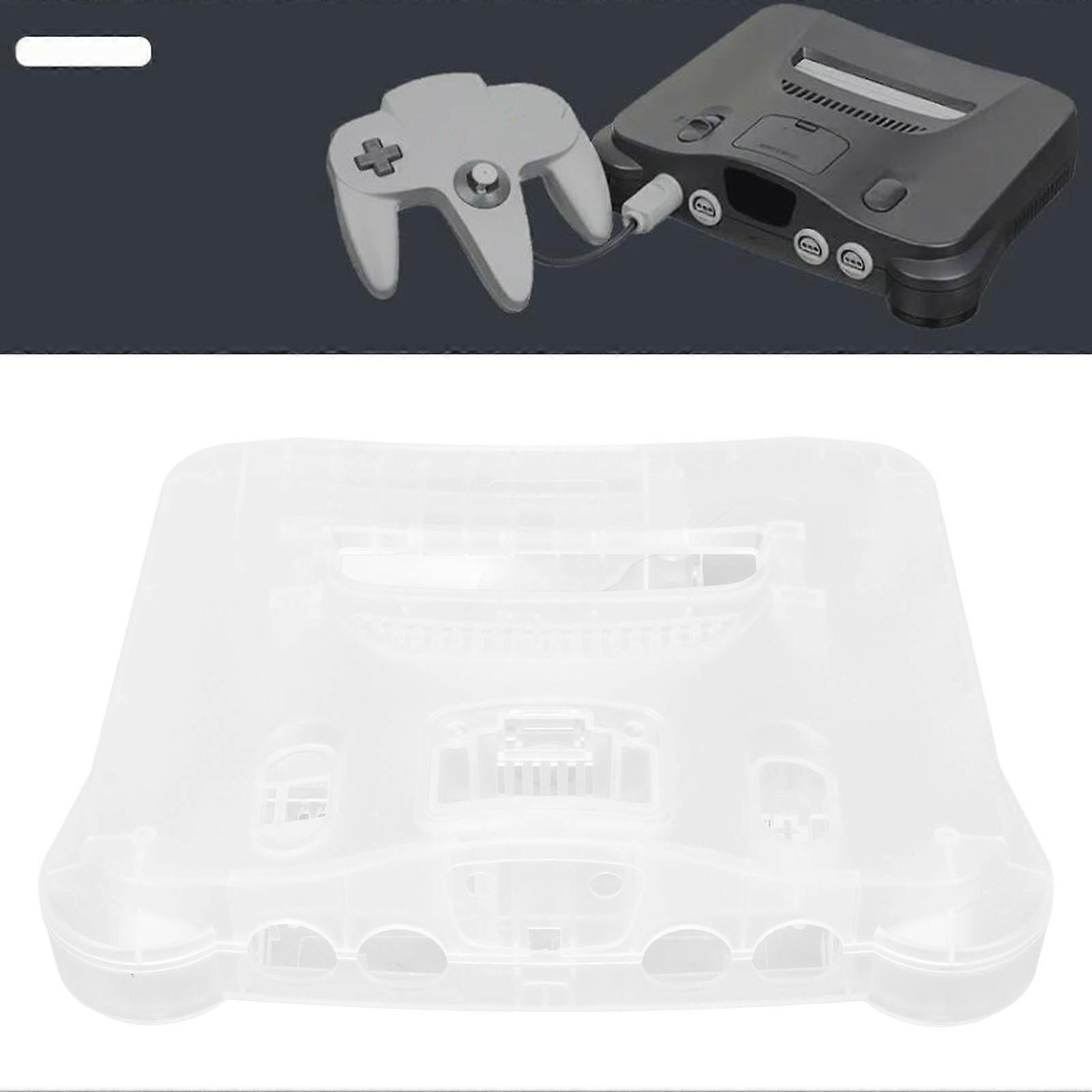 Retro Video Game Console Case Translucent White Game Console Protective Shell for N64 Retro Video Game Console 