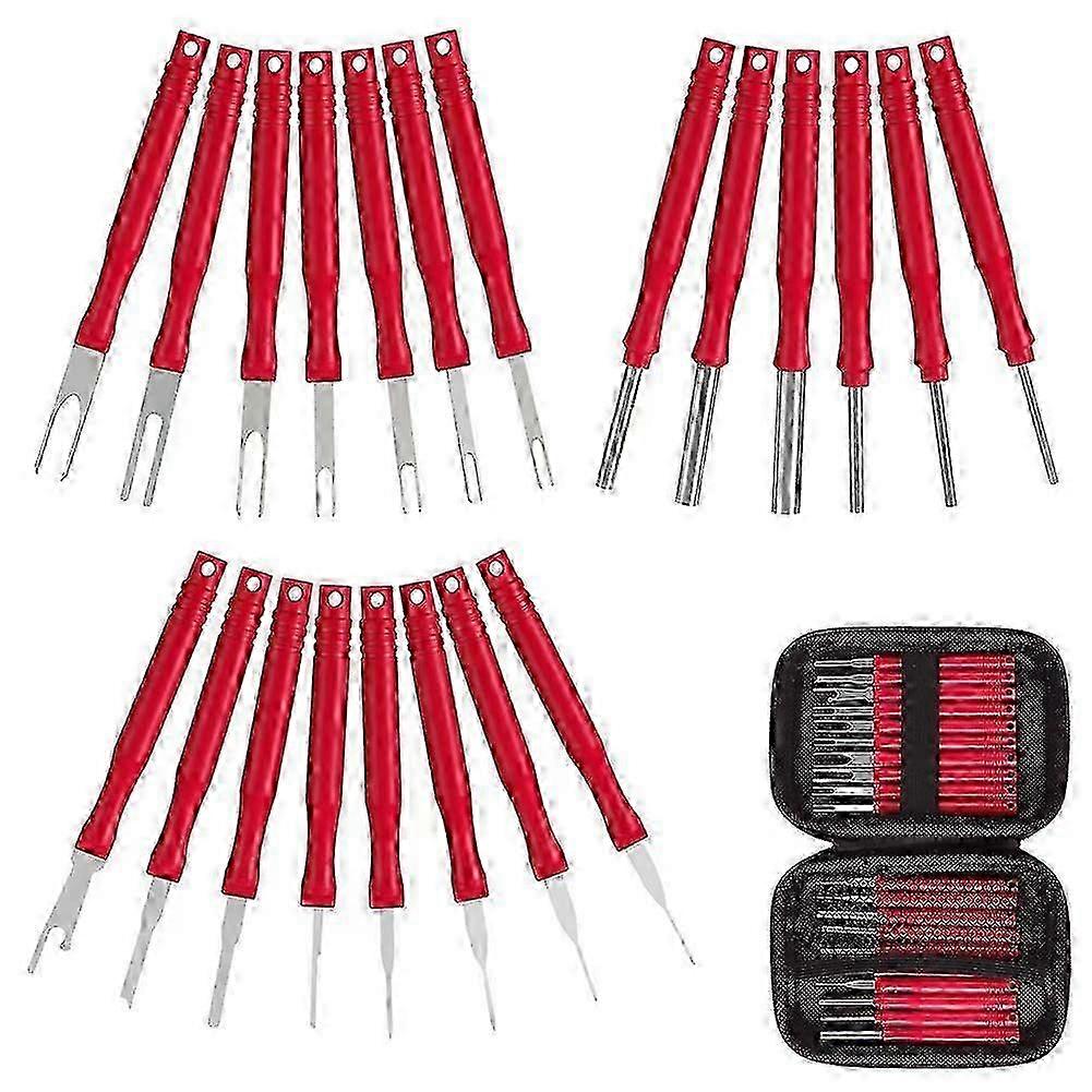 2025 Terminal Removal Tool Kit - Electrical Wire Connector Pin Removal Red