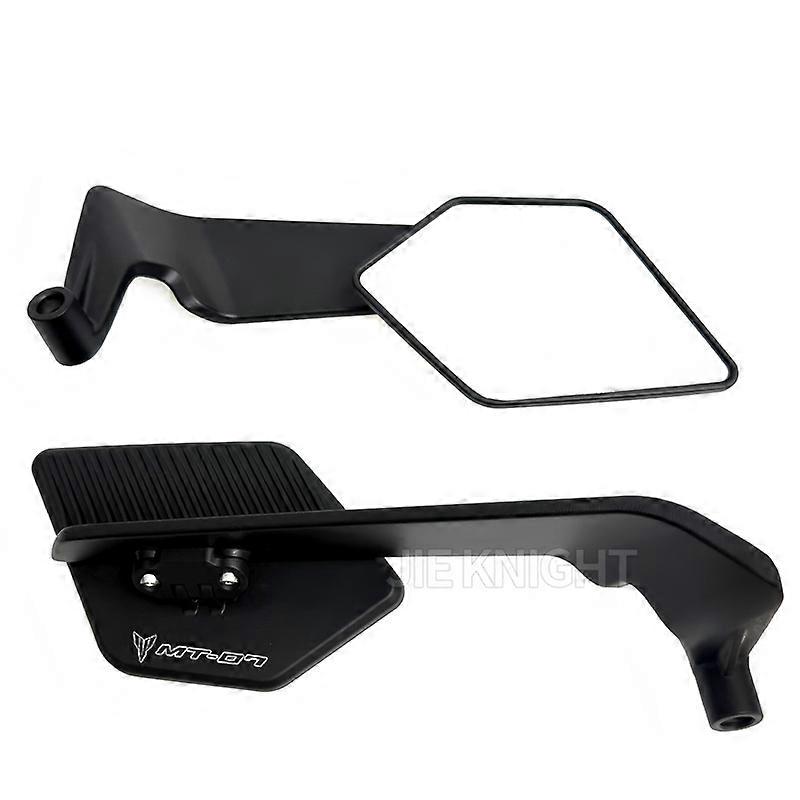 Applies to For YAMAHA MT07 MT 07 Motorcycle Adjustabale Side Rearview Mirrors CNC Rear View Mirro fixed wing rotating side mirror
