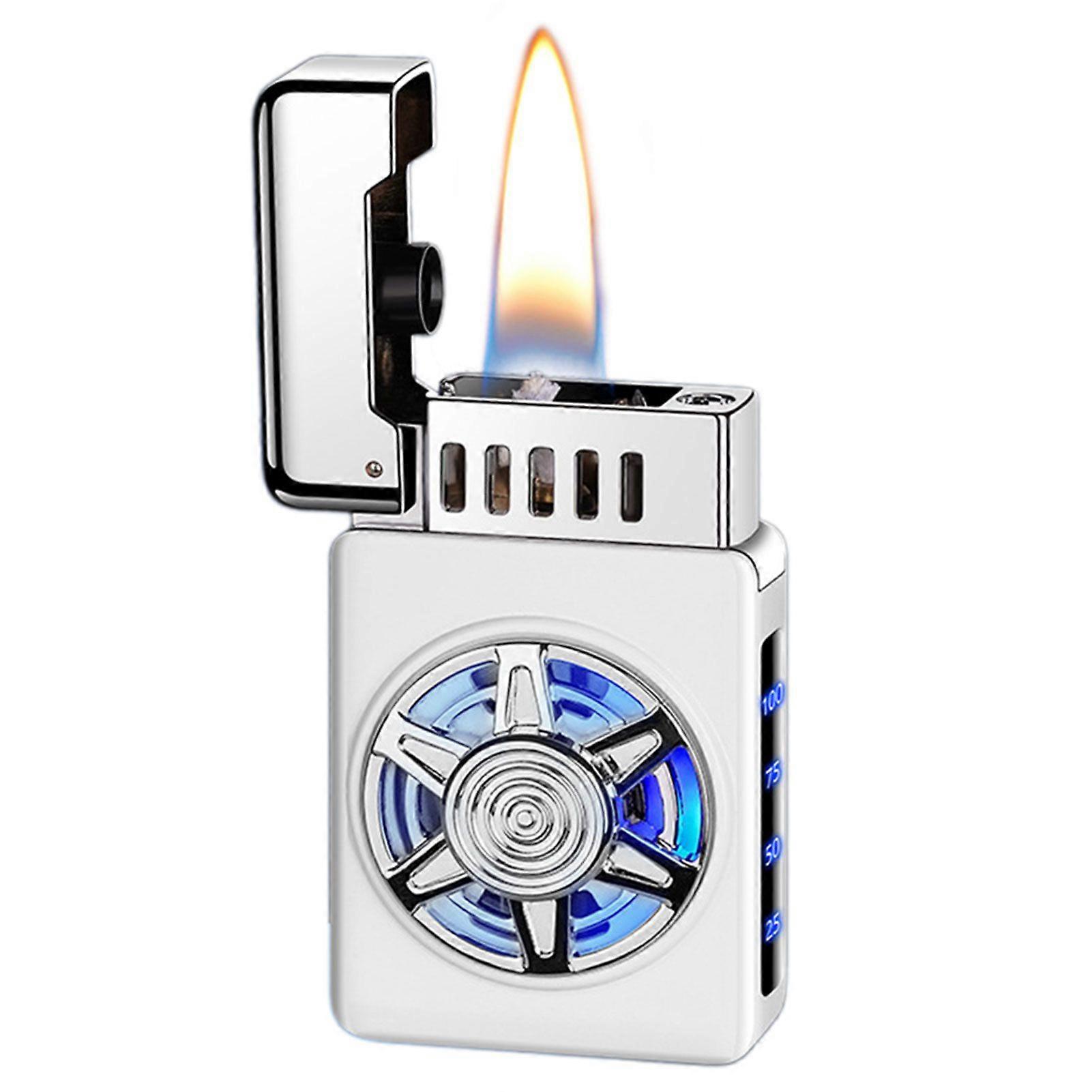 Smart Voice-Controlled Kerosenes Lighter 4 Ignition Modes Inflatable Windproof Lighter Dad Present