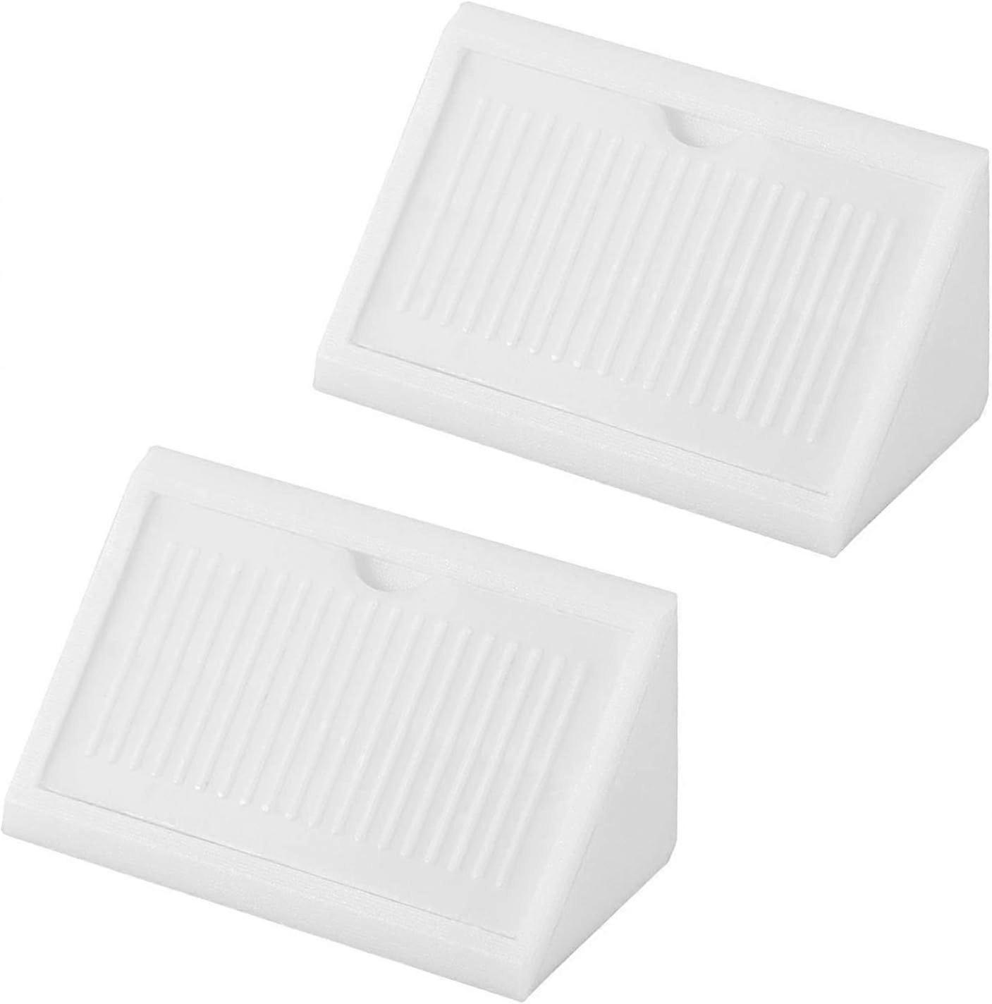 24pcs 90 Degree Plastic Cabinet Door Corner Brace 4 Holes 42 x 20 x 20mm with Cap for Reinforcing Right Angle Corner Joints of Drawers and Furniture