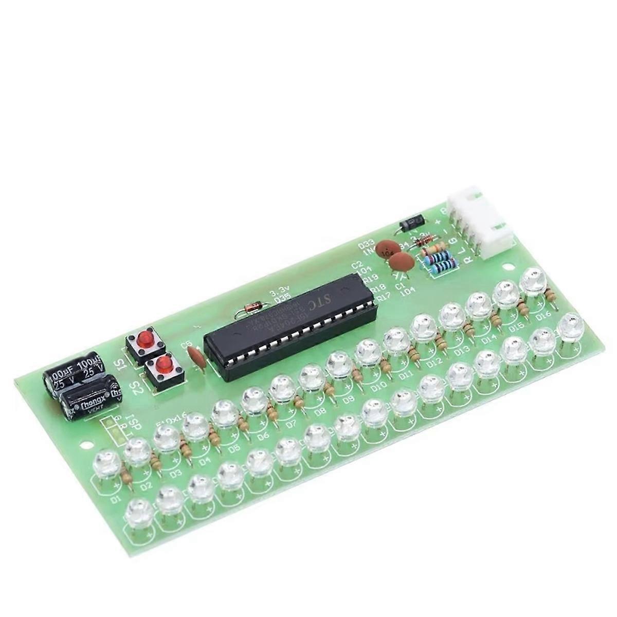 LED VU Meter Level Indicator 16 Dual Channel DC 8V to 12V