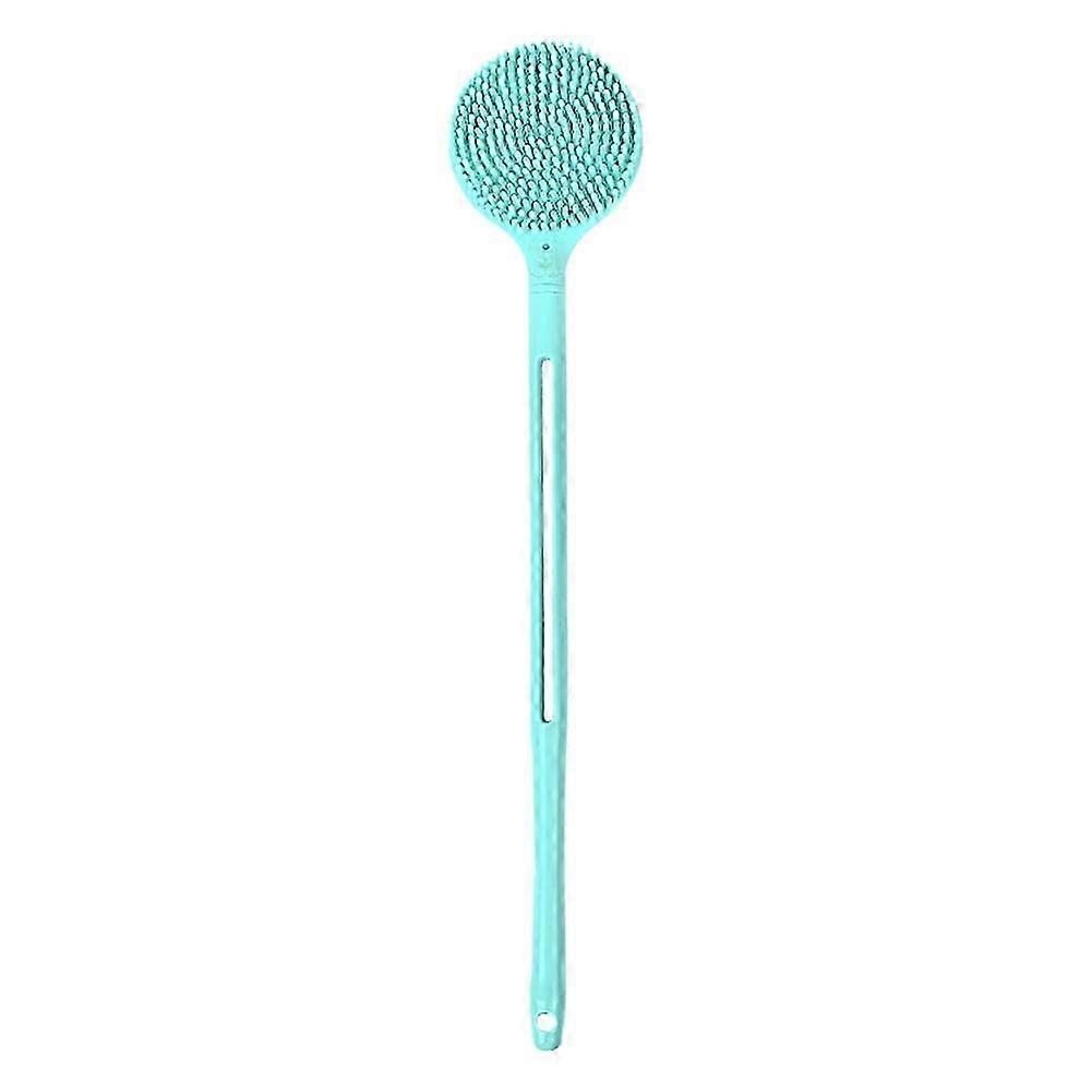 Double-Sided Silicon Body Brush with Long Handle for Bathing & Massage - Ideal for Back Body Cleansing in Showers