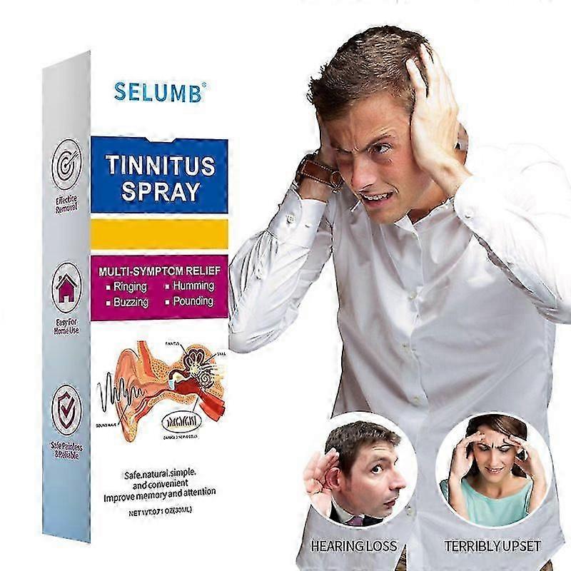 Ameliorarea tinitusului pentru țiuitul urechilor, spray de ameliorare a tinitusului, supliment natural de ameliorare a tinitusului, reduce zgomotul urechii și îmbunătățește auzul