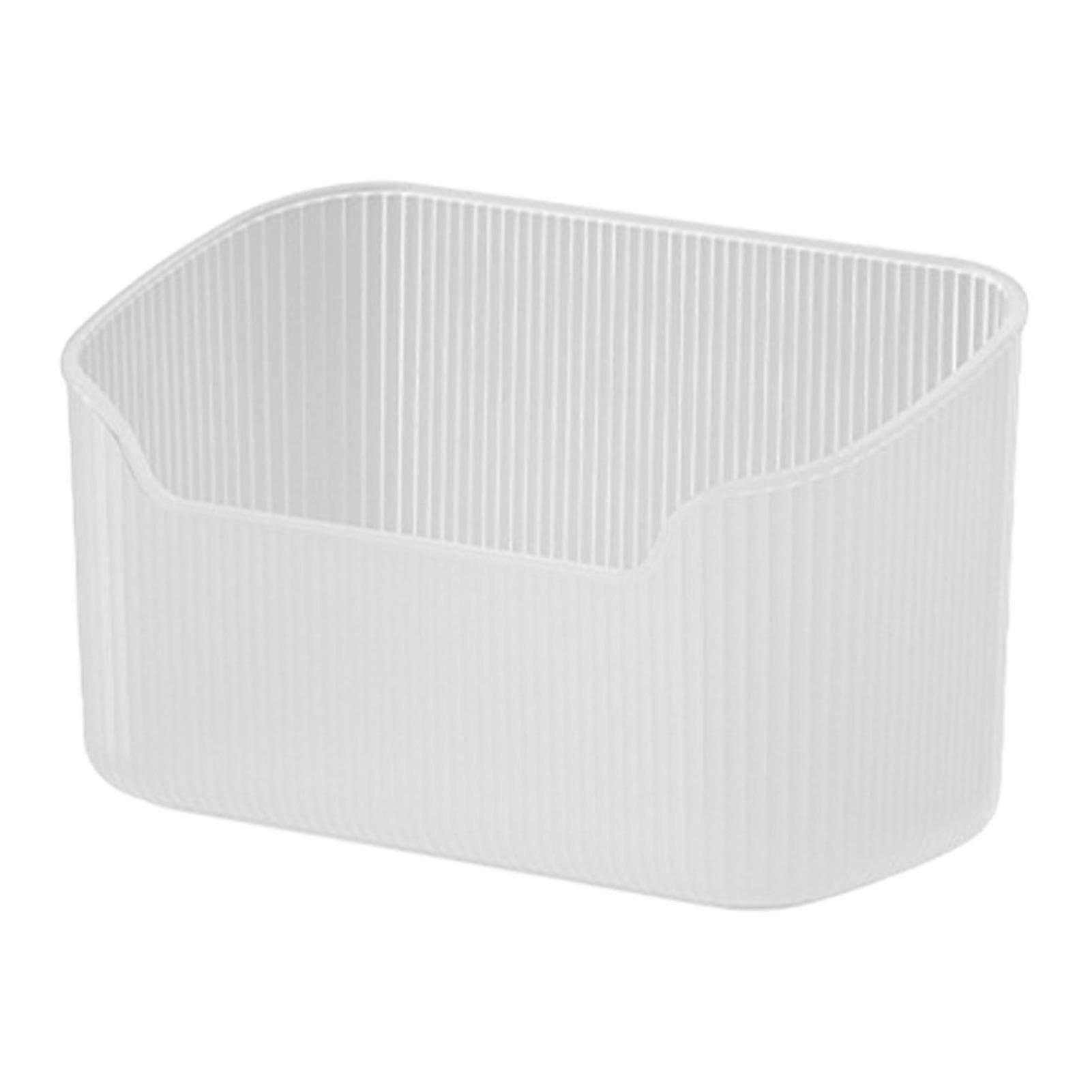Makeup Organizer Box Desktop Transparent With Safe Rounded Corners Increased Capacity For Brushes Lipstick Nail Polish