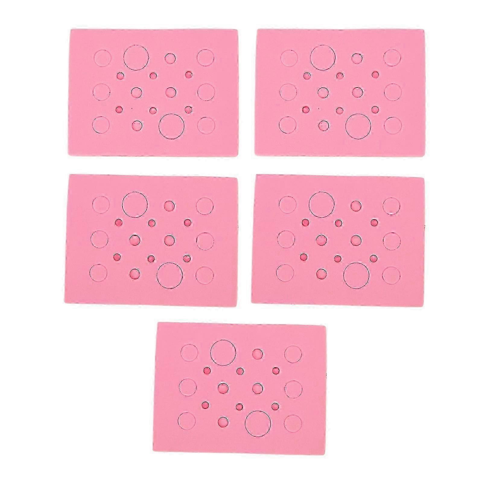 5pcs Reusable Floating Foam Tube Rack for 0.2-2ml Test Tubes with 18 Holes, Lab Sample Holder for Scientific Experiments