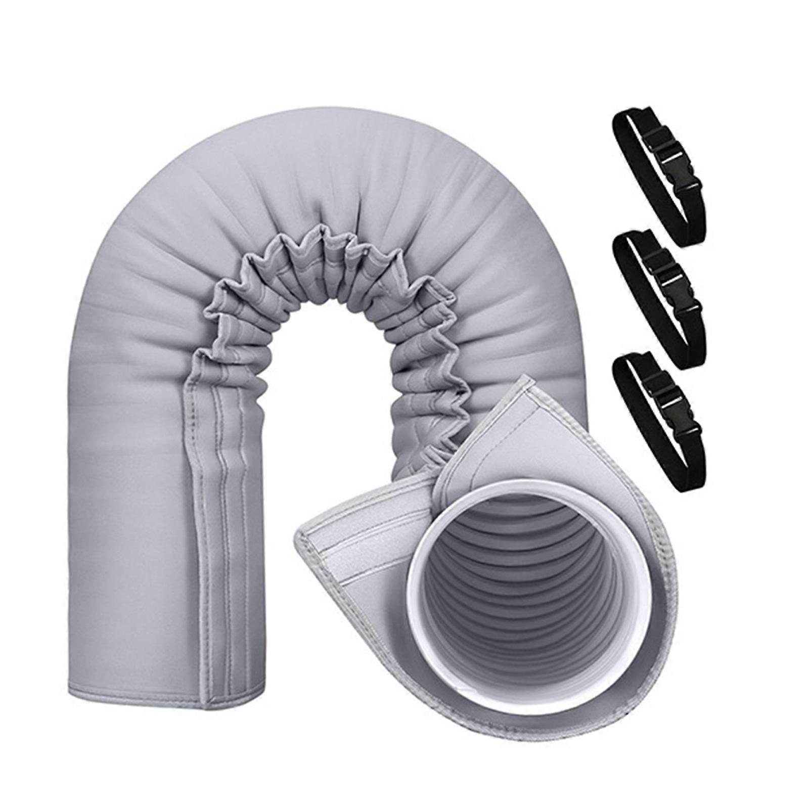 Efficient AC Hose Insulating Cover Energy Saving Thermal Protections for 5in 5.9In Ducts Washable and Easy to Use Multicolor