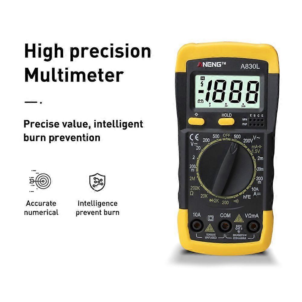 Digital LCD Voltmeter Ammeter Ohmmeter Multimeter Volt AC DC Tester Meter