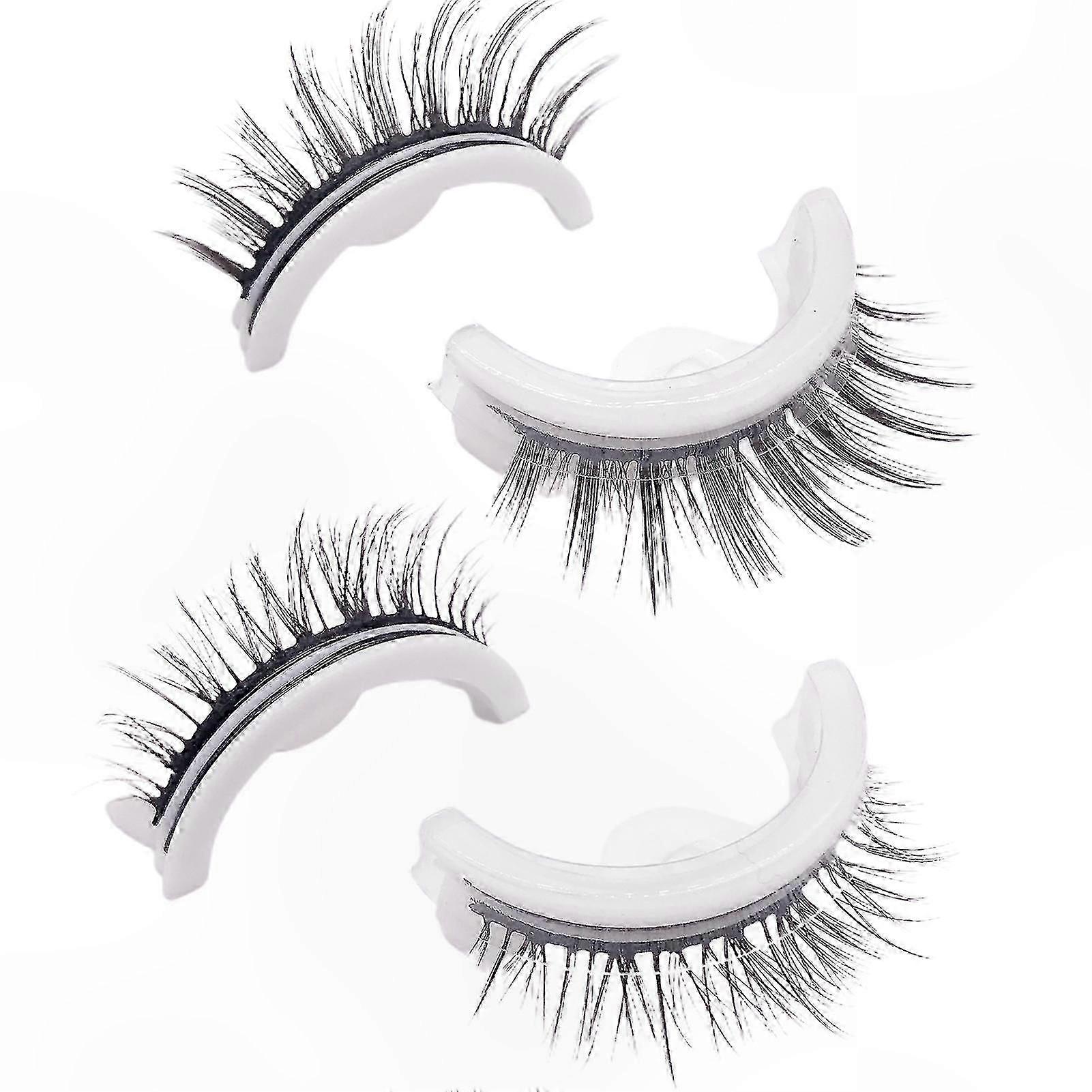 Natural-Look Reusable Eyelashes Self-Adhesive Waterproof Glue-Free Washable Design
