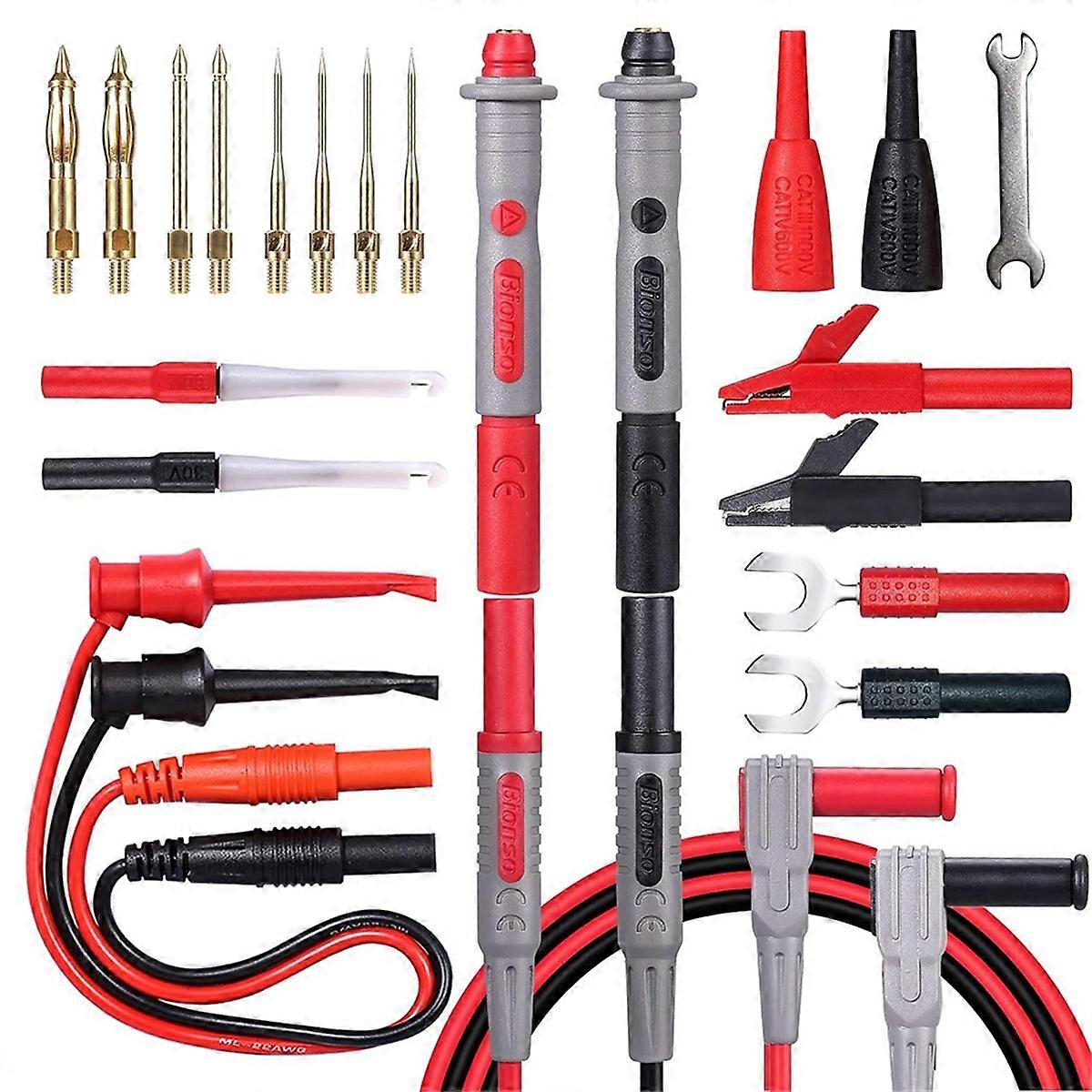 23 PCS Multimeter Leads Kit, Professional and Upgraded Test Leads Set with Multimeter Probes, Alliga
