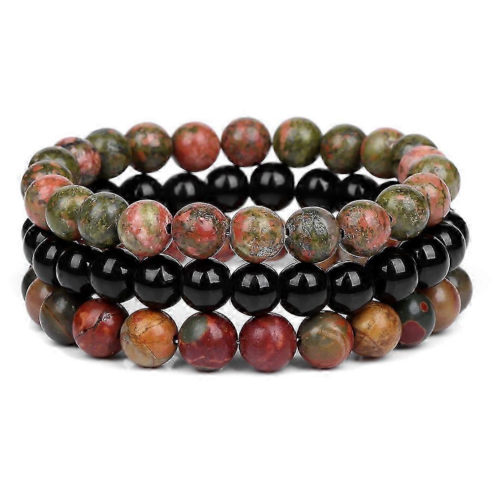 Bracelet - Men's Onyx Bracelet - Bold Colors, Stylish