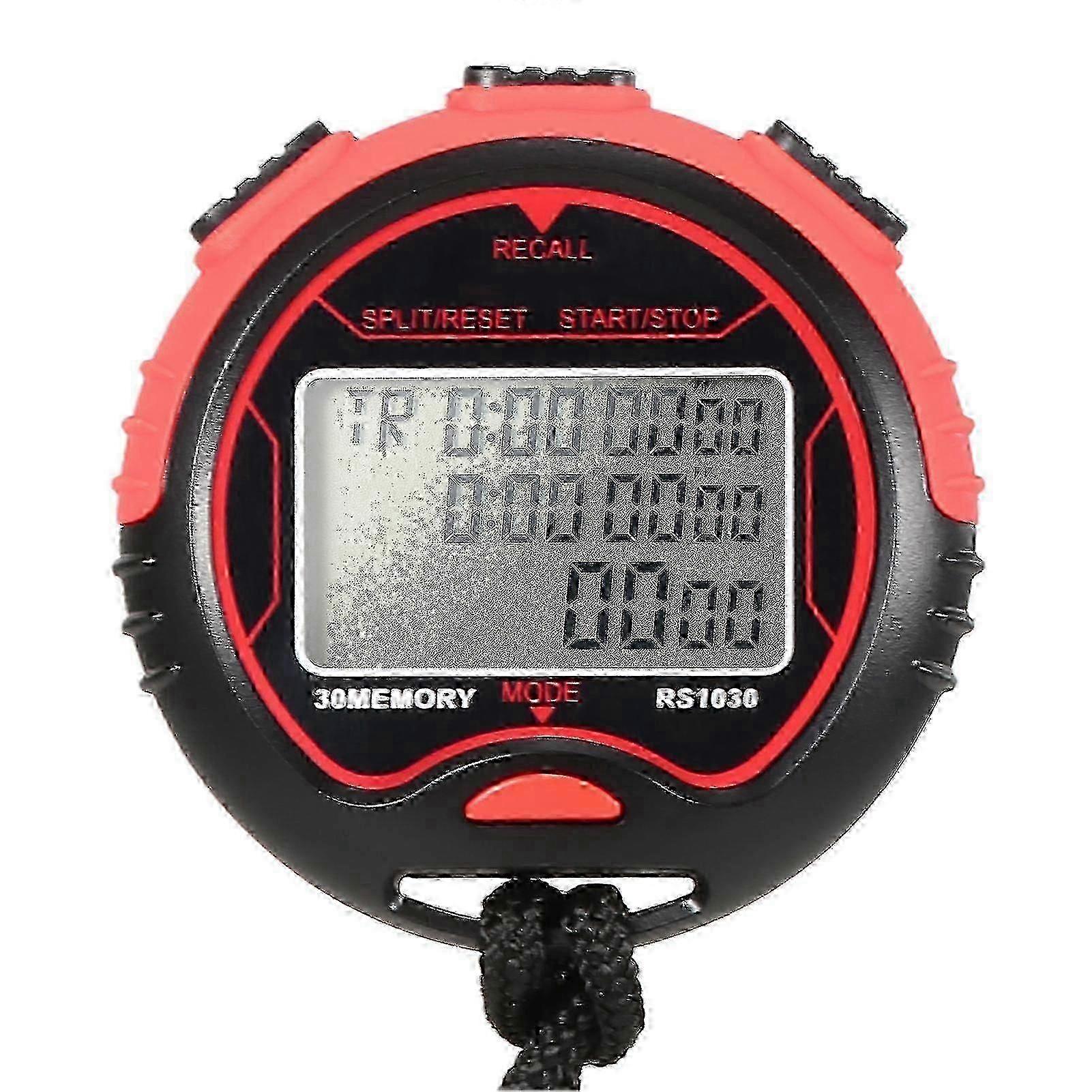 Professional Digital Stopwatch Timer Waterproof Digital Handheld Lc...