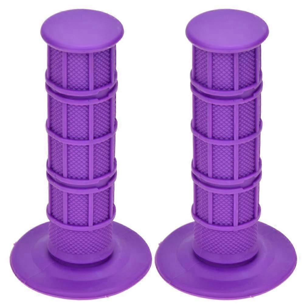 Handlebar Grips Universal Purple 22mm 7/8 in Soft Rubber Comfort Grips for XR50 KLX SSR Pit MX Honda CRF Series