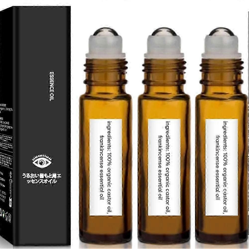 Eye Serums Under Eye Roller Cream with Castor Oil Firming Moisturizing Cream Eye Essences Oil Eye Roller Applicator