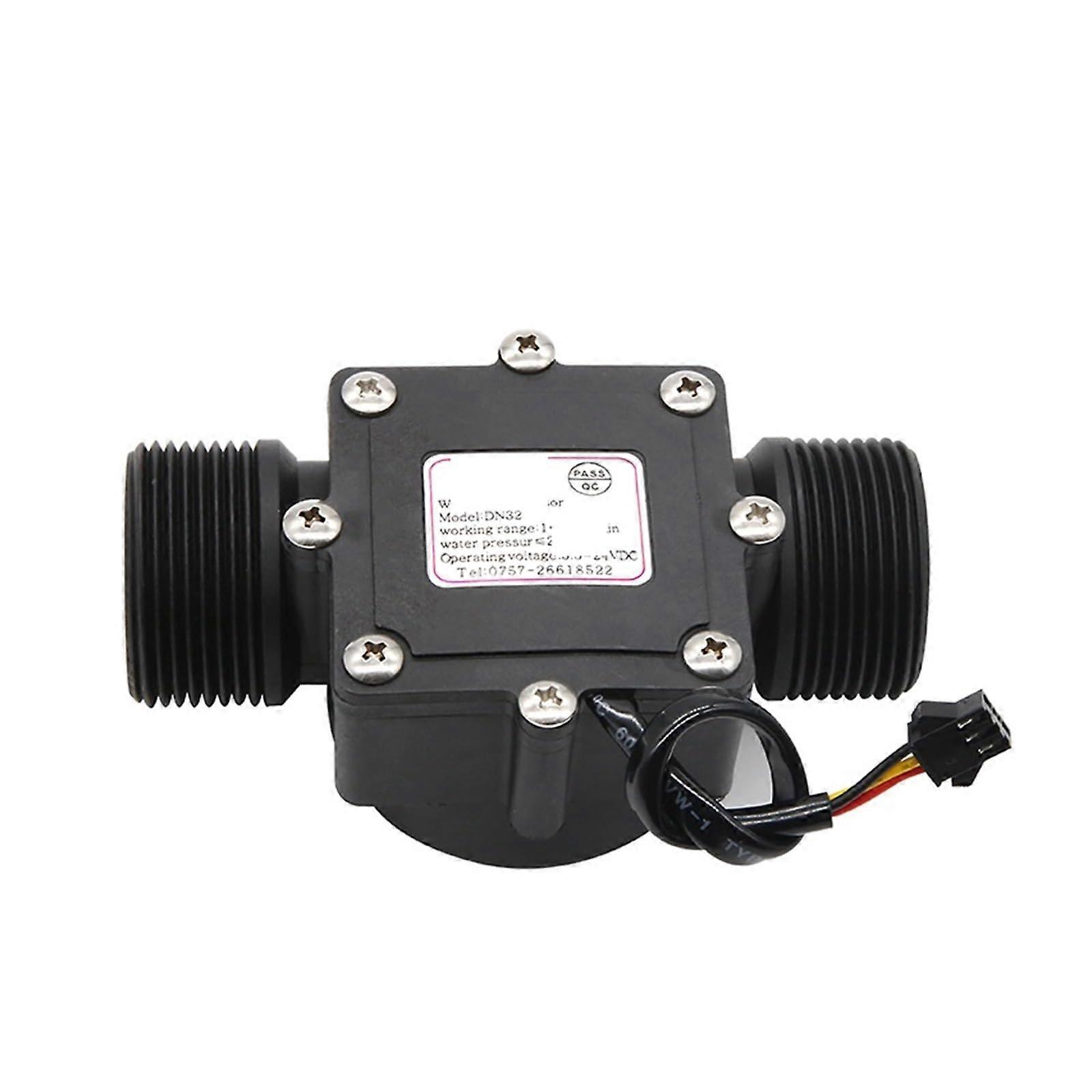 Water Flow Sensor DN32, 1.25Inch Flow Meter For Industrial Liquid Applications, DN32SM Compatible