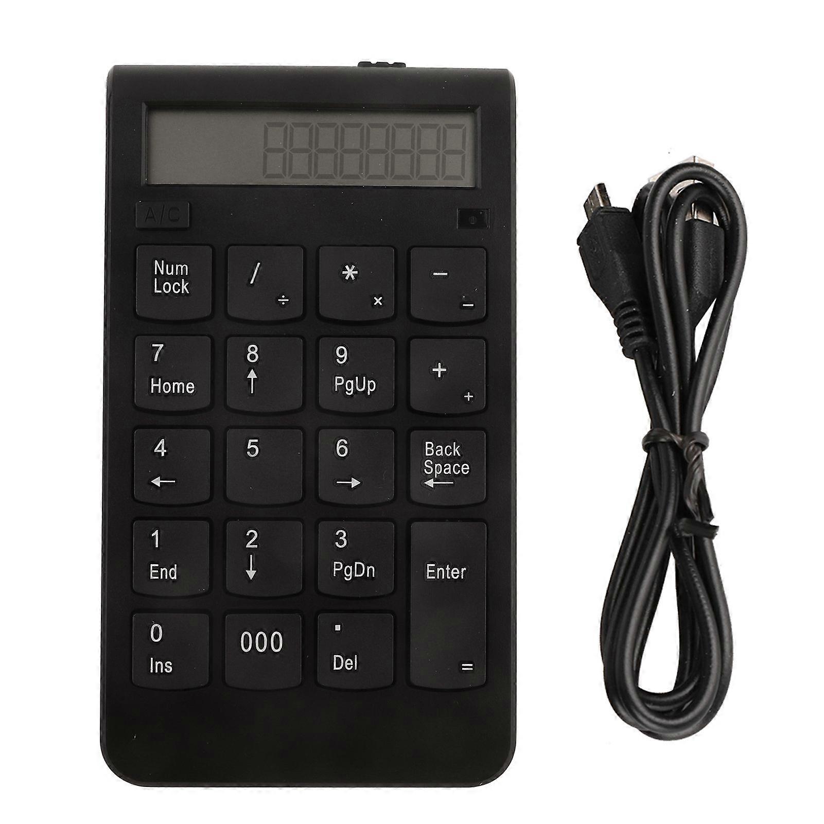 2.4G Wireless Keypad 29 Keys Number Keyboard with LCD Display