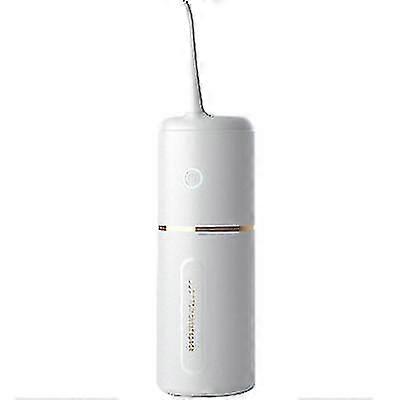 White Portable Household Electric Tooth Cleaner, High Frequency Pul...