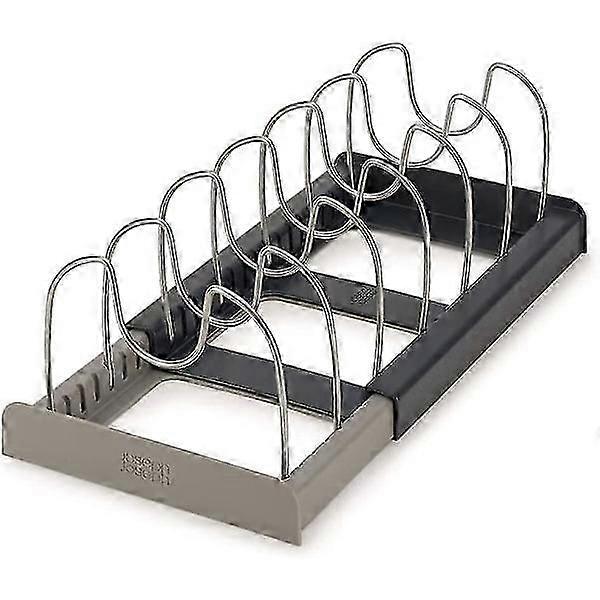 Expandable kitchen utensil organizer, plastic, gray Cs fast