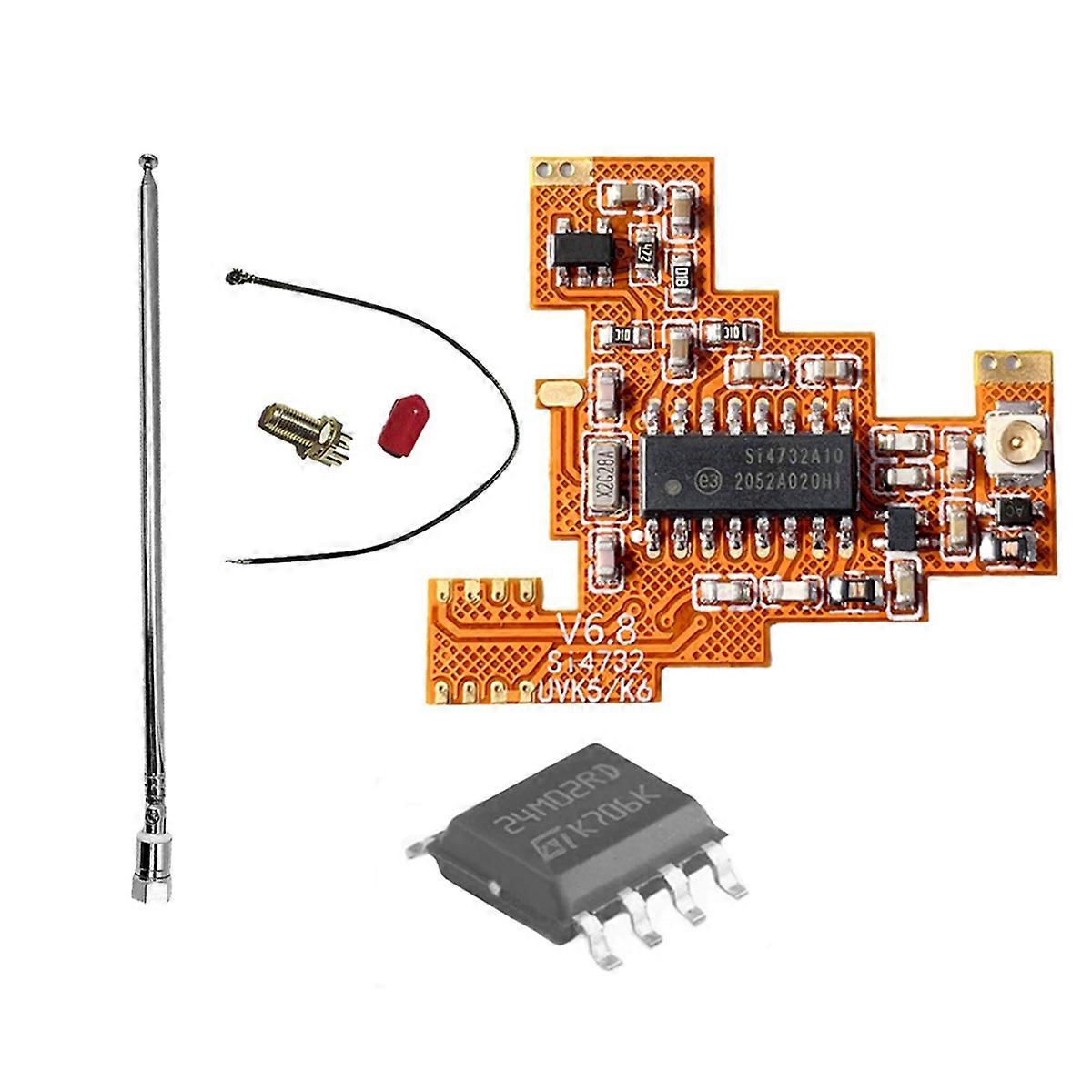 SI4732 V6.8 FPC Module+2M Expansion Chip+Antenna for UVK5 K6 HF Shortwave Full Band/Single Sideband Reception