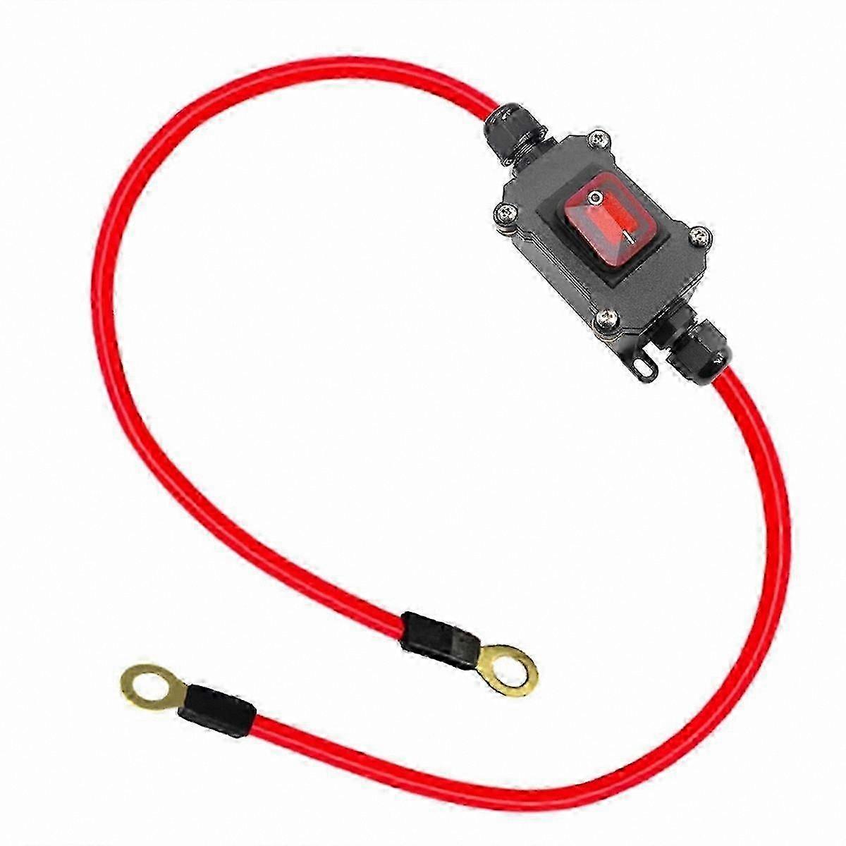 DC Inline Switch 12V 24V DPST 25A IP67 Waterproof On/Off Quick Connect Wire Disconnect