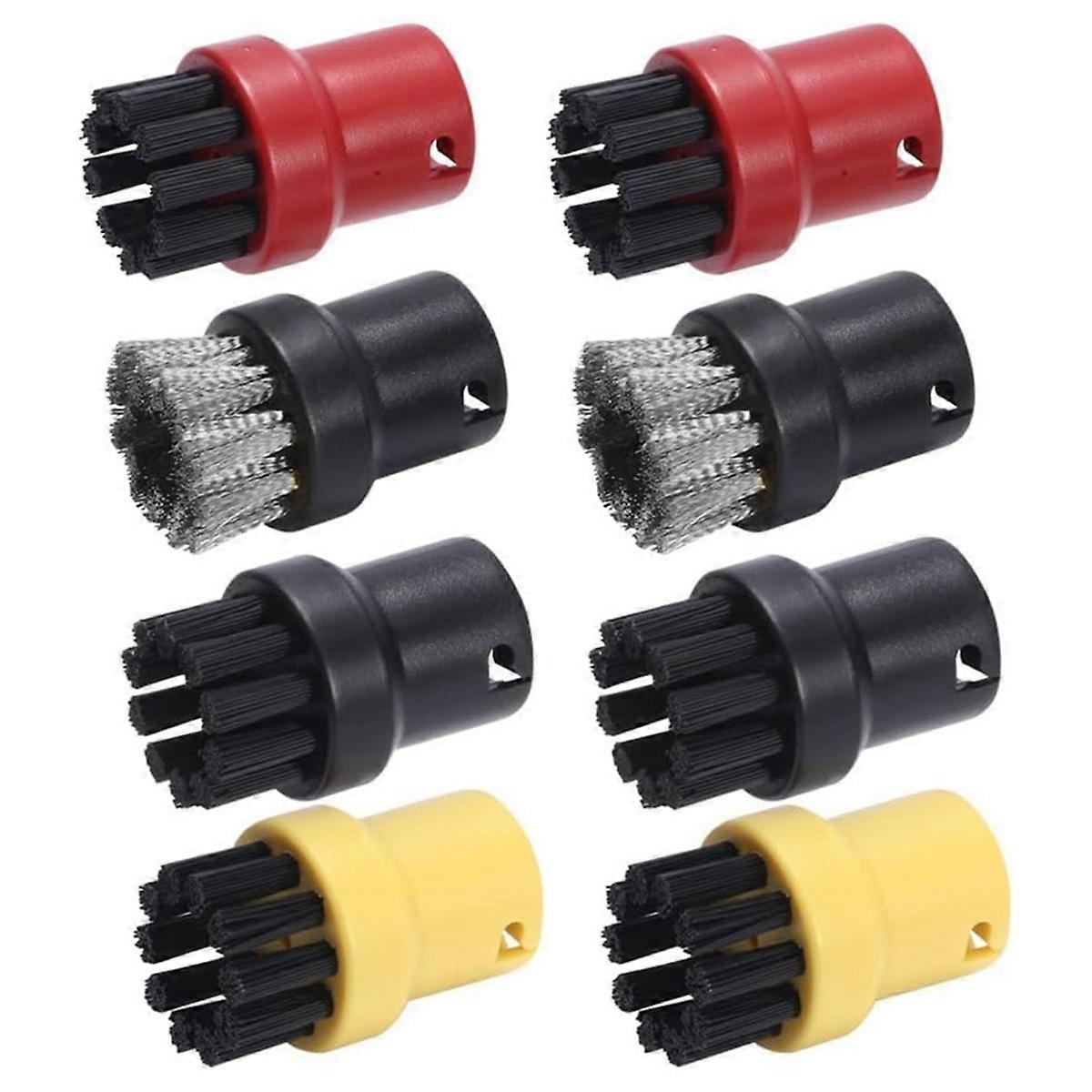 8PCS Round Steam Cleaner Brushes Replacement for SC1/SC2/CTK10/SC3/SC4/SC5/SC7 Steam Cleaner Parts