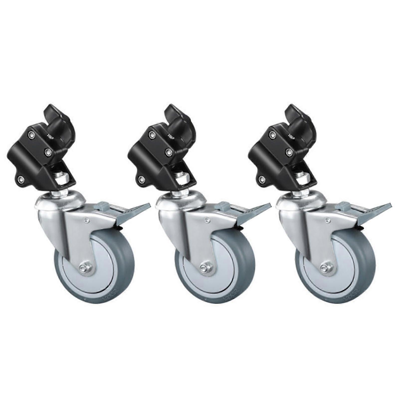 Heavy Duty Rolling Light Stand With Swiveling Casters 360-Degree Rotating For Photographers And Video Production Teams