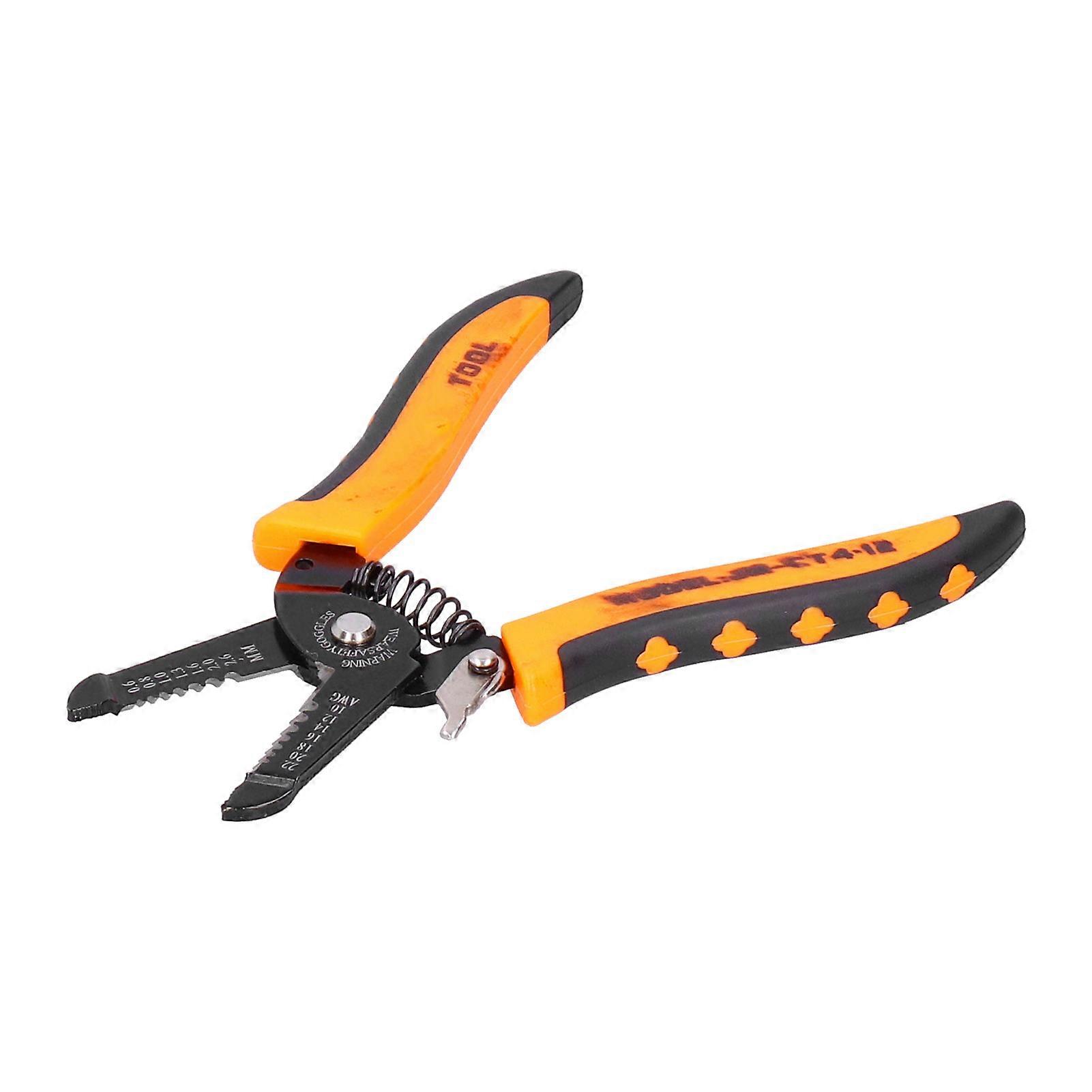 Wire Stripper Tool Steel 7in Pliers with Ergonomic Handle for Cable Cutting JMCT412