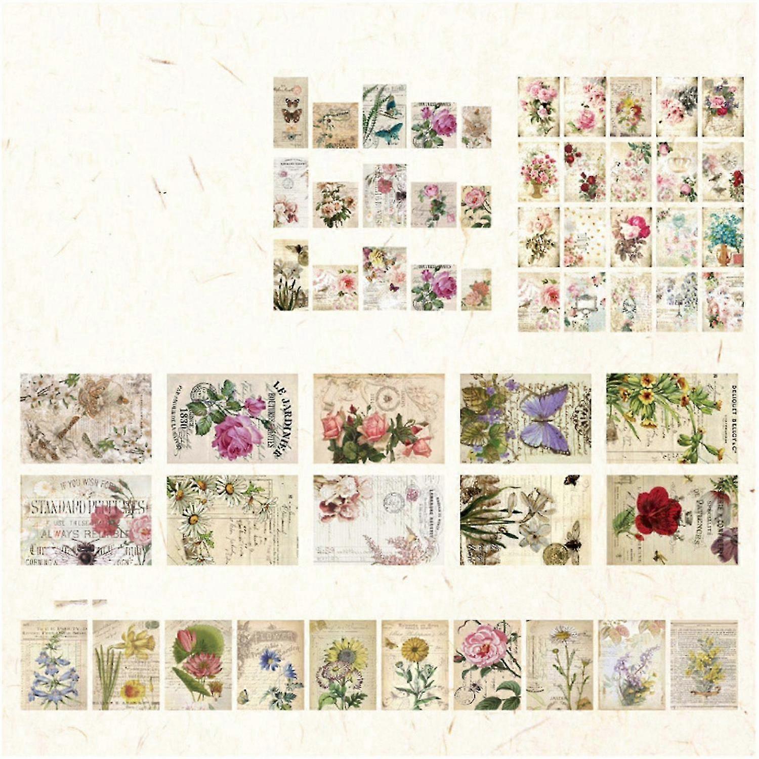 2025 Latest Model 100 Sheets Scrapbook Material Paper DIY Innovative