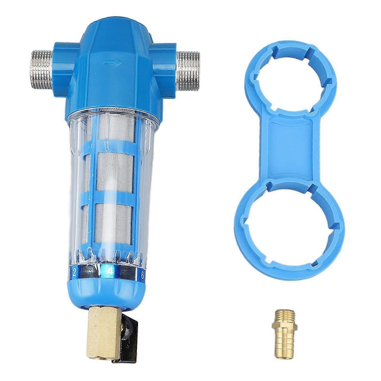 G3/4 external threaded screw-down water filter with G1/4 sediment filtration for effective water treatment