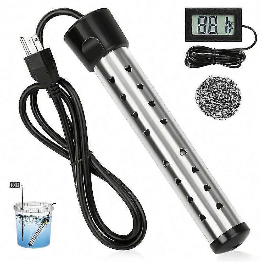 浸漬ウォータヒータ、 1500W ポータブルバケットヒータ、 304 ステンレススチールガード付き、電気加熱