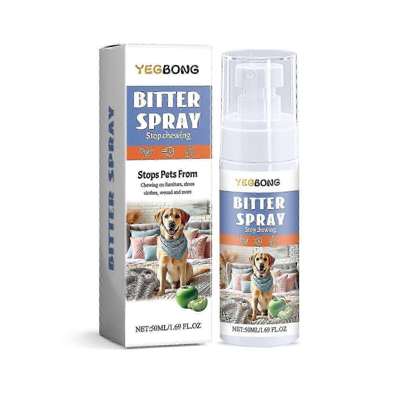 Effectively | Bitter Apple Spray for Dogs to Stop Chewing, NO Chew Spray for Dogs Protect The Safety of Furniture and Your Belongings, Prevent Licking