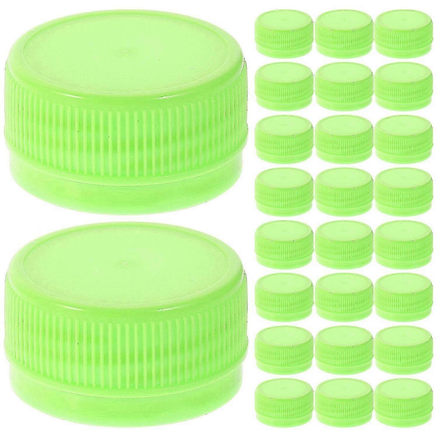 100 Pack Assorted Bottle Caps for Crafts, Colorful Plastic Lids for Educational Projects and Creative DIY Activities
