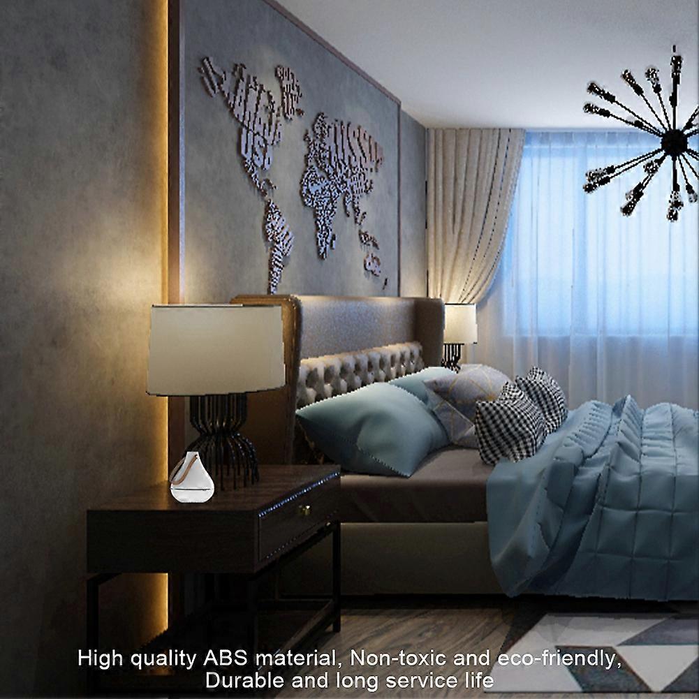 White ABS Mini USB Aromatherapy Diffuser 1800mAh, 84x98mm