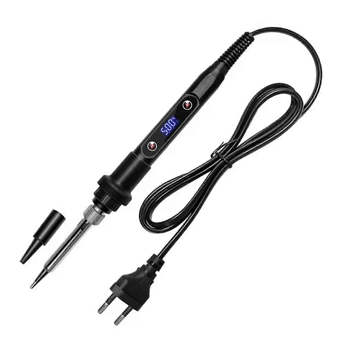 LED Digital Soldering Iron Set 80W 180-500 Adjustable Temperature LCD Welding Tools Ceramic Heate