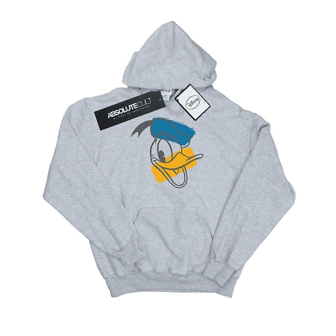 Disney Menns Donald Duck Head Hettegenser