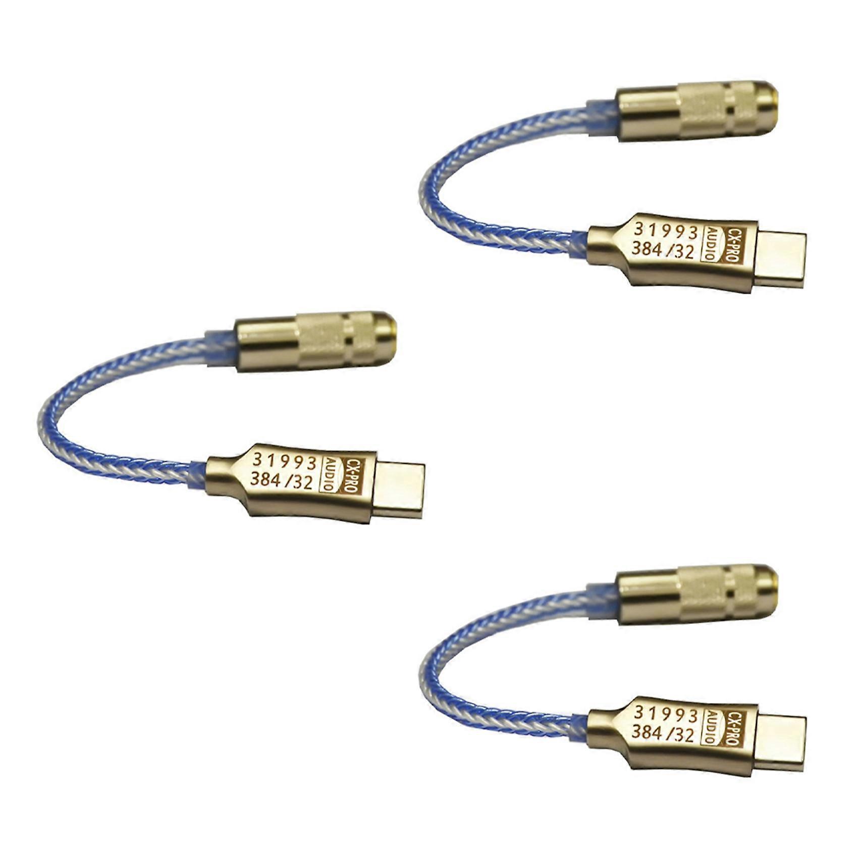 3X Type-C to 3.5mm HiFi Digital Headphone Amplifier CX31993 Chip Decoding Audio Decoding Cable for A