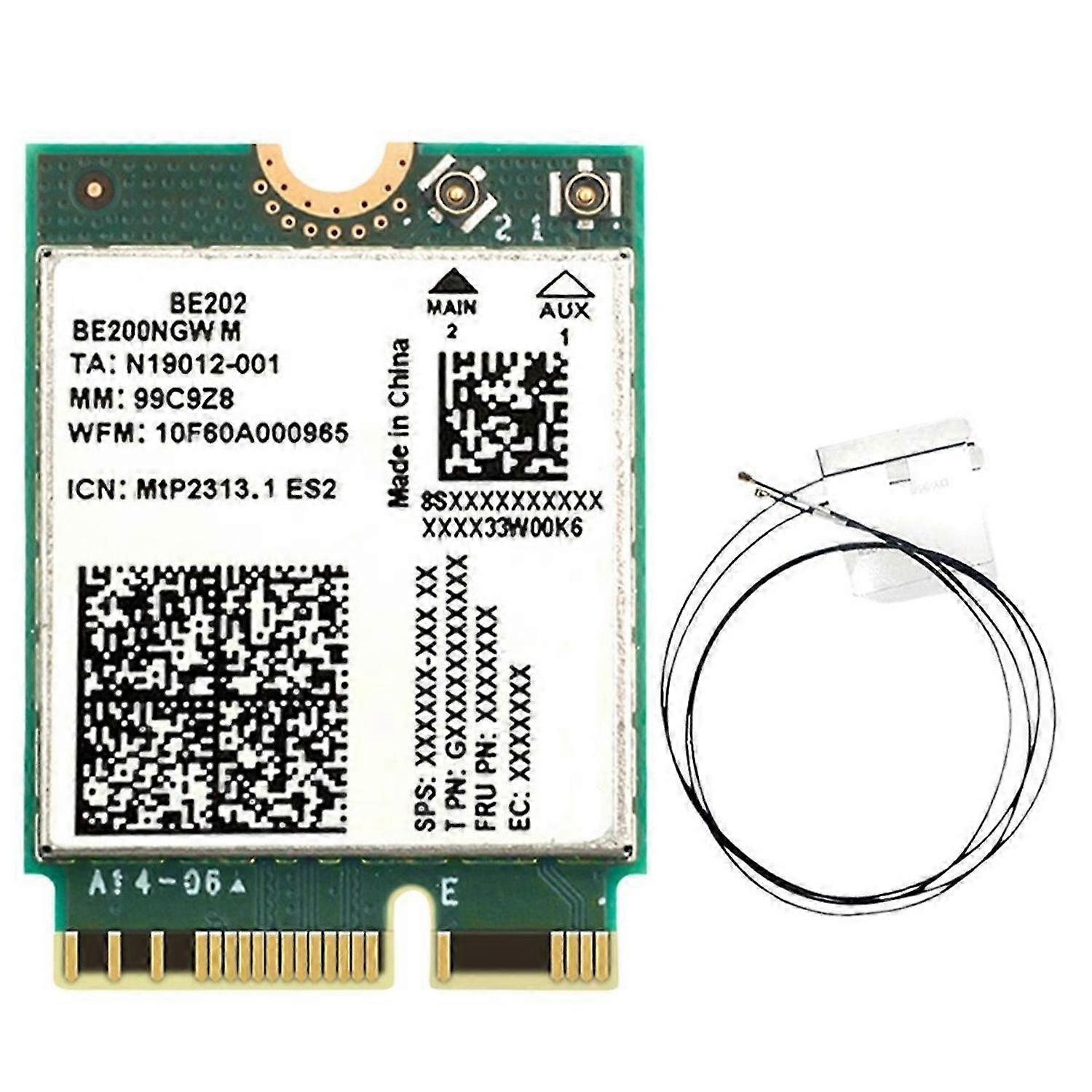 BE202 WiFi7 Network Card 2.4/5/6G Tri-Band 5374M Gigabit Wireless WiFi Network Card Bluetooth 5.4 wi