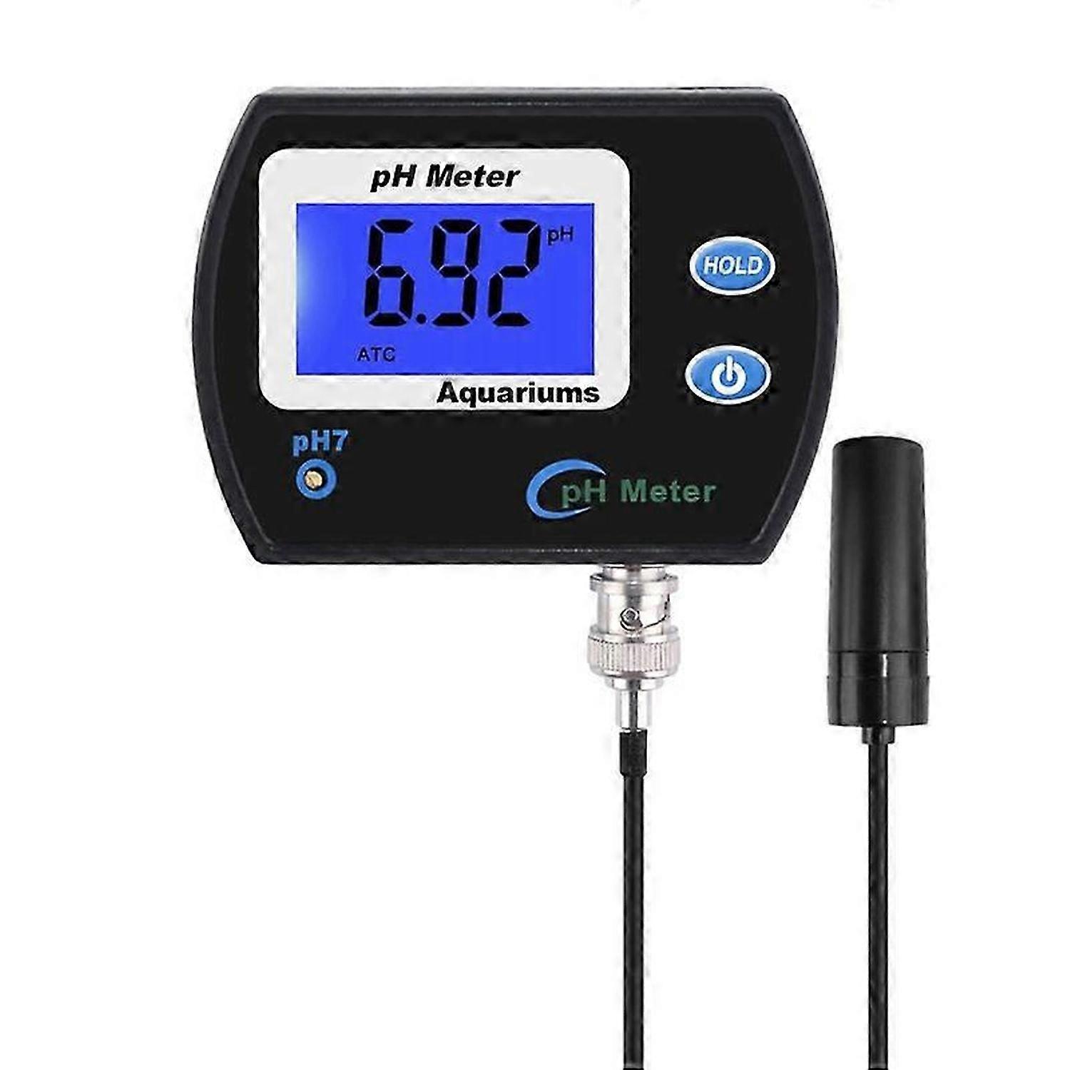 Accurate PH Meter for Aquarium Multi-Parameter Water Quality Monitor Online PH Monitor Acidometer EU