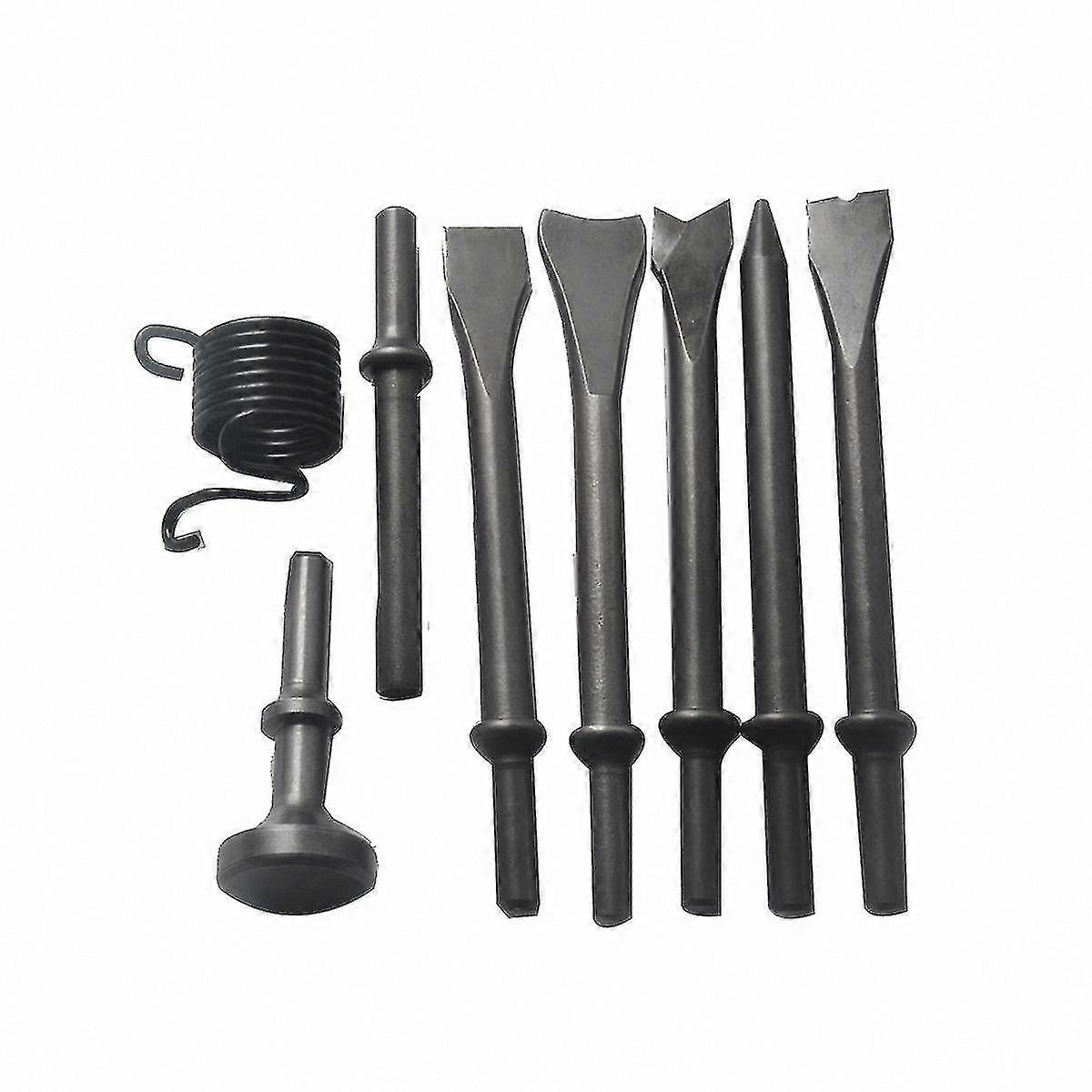 Pneumatic Chisel Set - 8 Piece Air Hammer Tool Kit for Chipping and Punching Applications