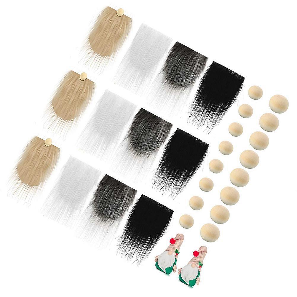 Gnomes Decor Beard for DIY Crafting 5Sets with Assorted Color Material