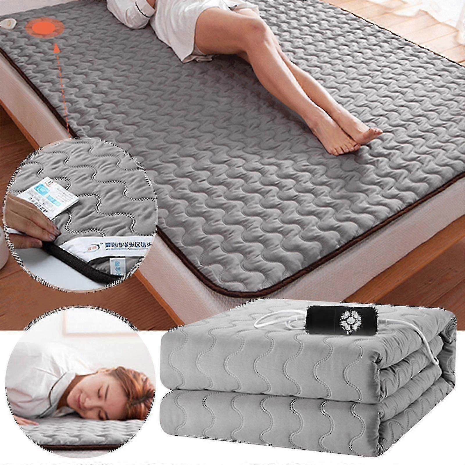 Heated Mattress Pad Single Control Easy Set And Fast Heating Technology Detachable Electric Heating Bed Toppers