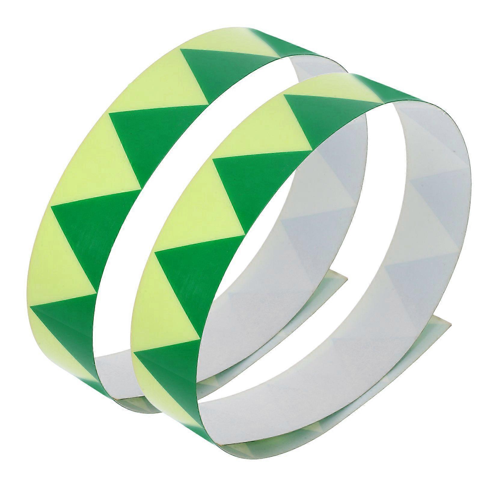 2pcs Glow In The Dark Tape: Glowing Fire Safety Strips Self-Illuminated Adhesive Tape - Emergency Exit Signs for Schools Hospitals and Malls