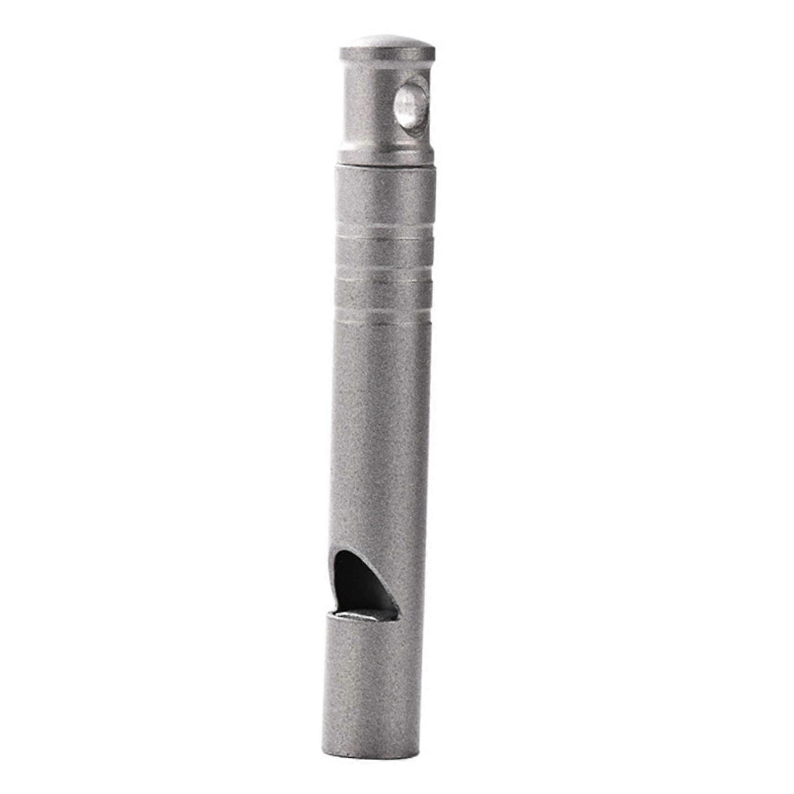 Titanium Emergency Whistle, Survival and Referee Whistle with Lanyard, Loud Sports Whistle for Boating and Life Saving