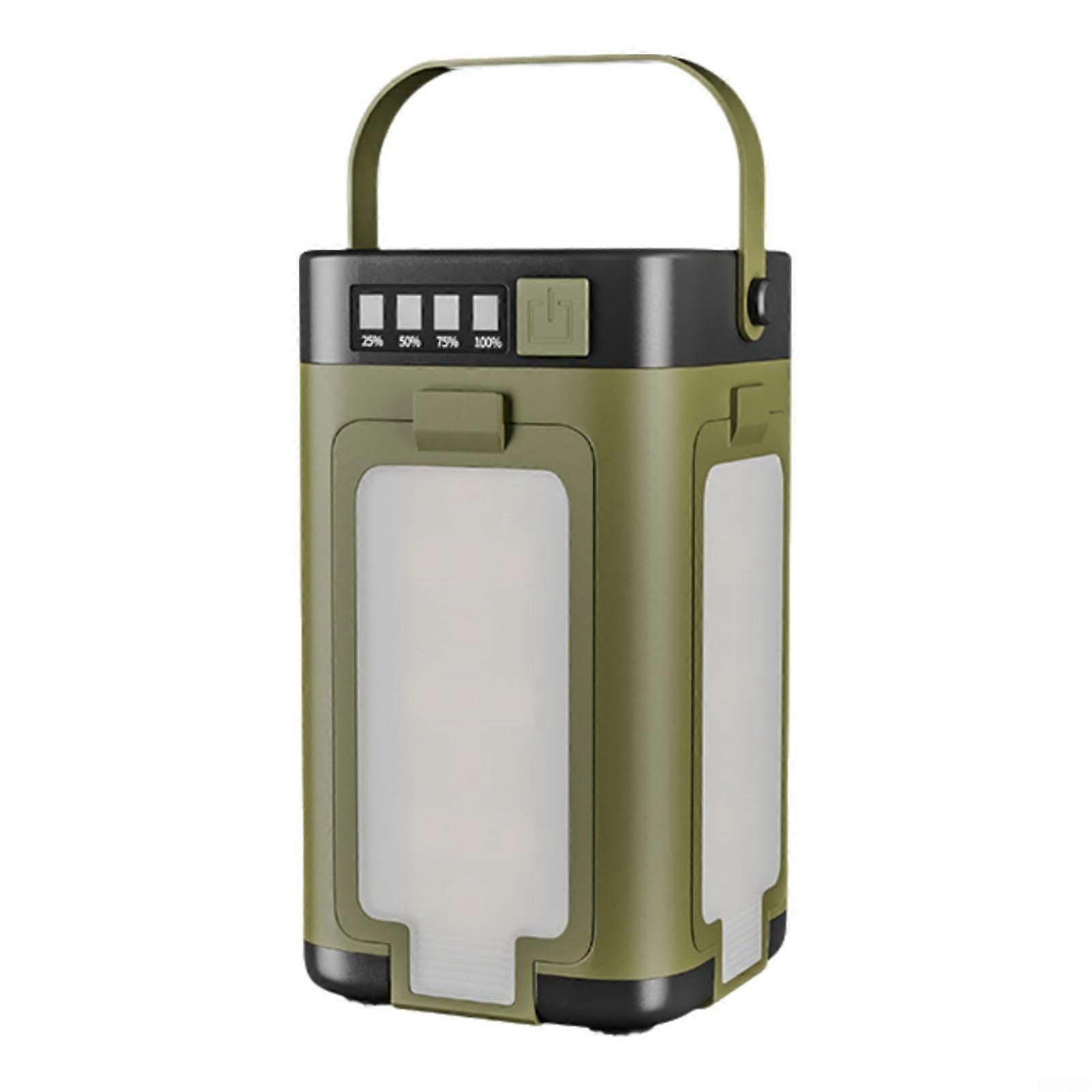 Solar Camping Lantern Foldable IPX4 Waterproof 4Leaf Rechargeable Camping Light With 6 Modes