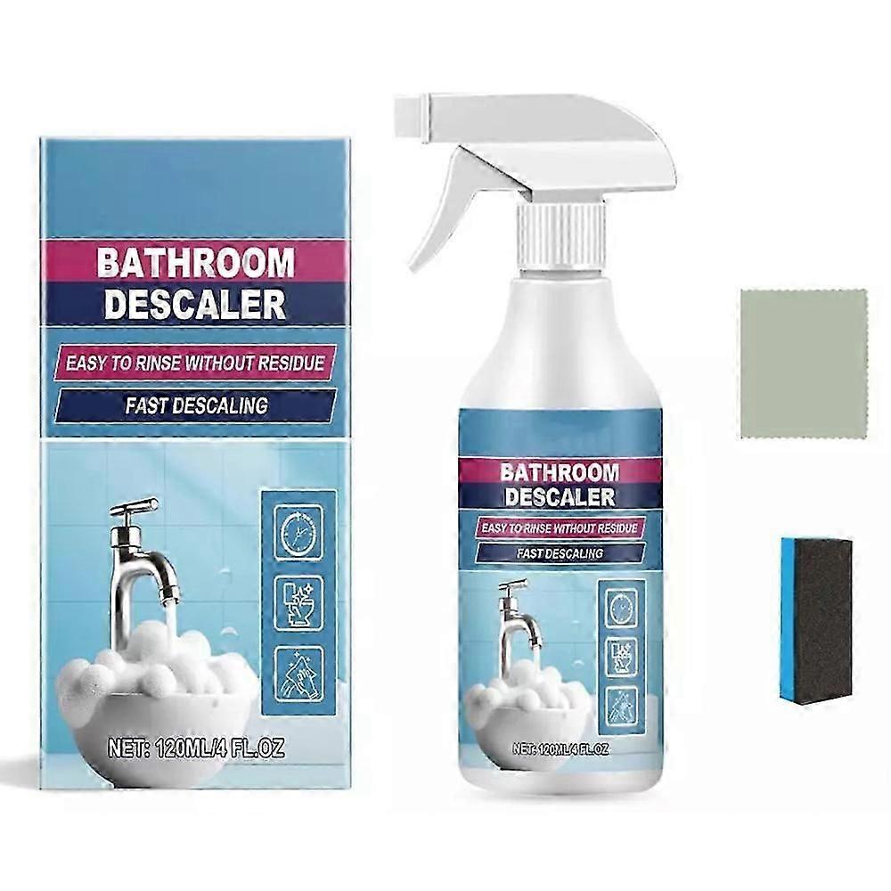 120ml Bathroom Descaler Foam Cleaner for Effortless Limescale Removal on Bathtubs and Tiles
