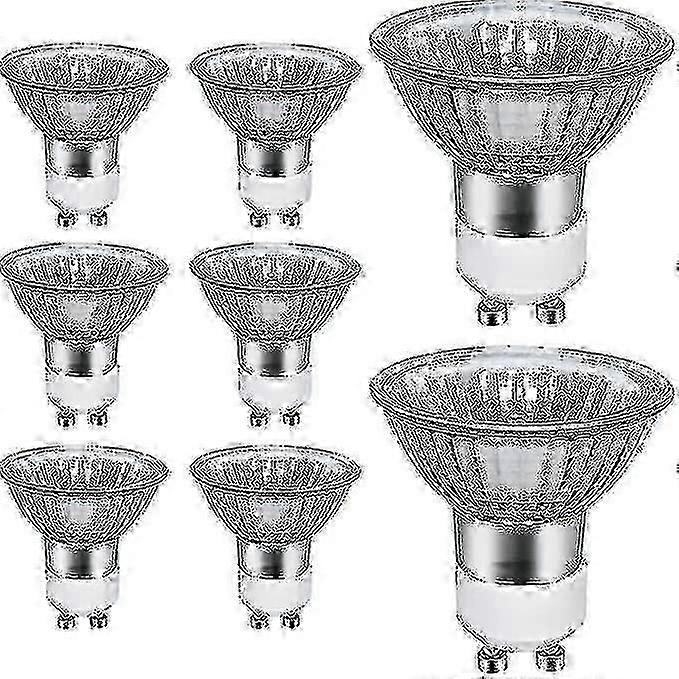 8 πακέτα GU10 50W λαμπτήρες αλογόνου 700LM 2700K ζεστά λευκά φώτα σποτ