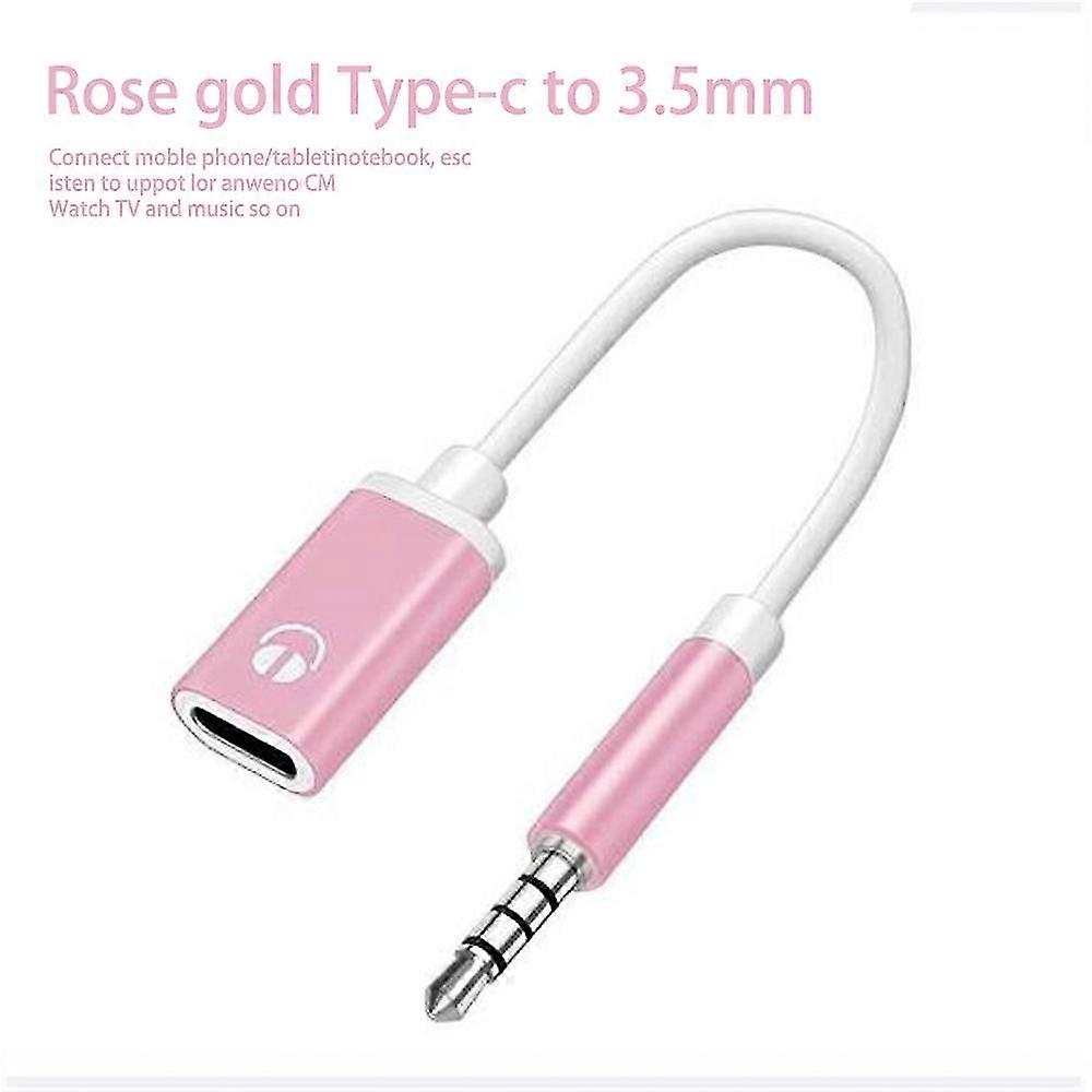 3.5mm Erkek C Tipi Dişi Ses Kablosu Kablosu, MP3 Çalar Dizüstü Bilgisayar için Analog Ses Jakı Kulaklık Ses Adaptörü